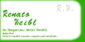 renato weibl business card